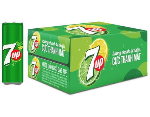 Thùng 24 Lon Nước Giải Khát 320/330ml 7Up