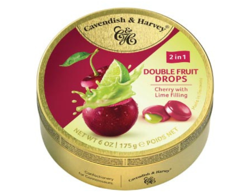 Kẹo Anh Đào Nhân Chanh Vỏ Xanh Duo Cherry Fill Lime 175g C&H