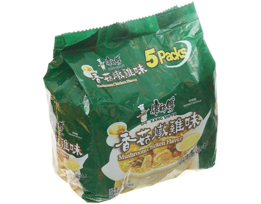 Lốc 5 Gói Mì Ăn Liền Kang Shi Fu Gà Nấm Hương Gói 100g Kang Shi Fu