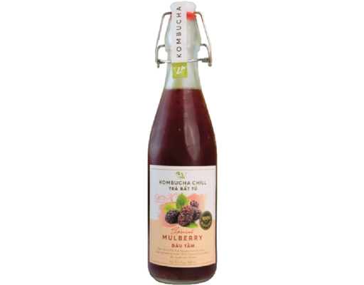 Vkombucha Chill Trà Bất Tử Vị Dâu Tằm 500ml Vgreen
