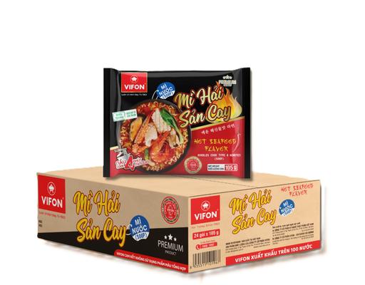 Thùng 24 Gói Mì Vifon Vị Hải Sản Cay Gói 105g Vifon