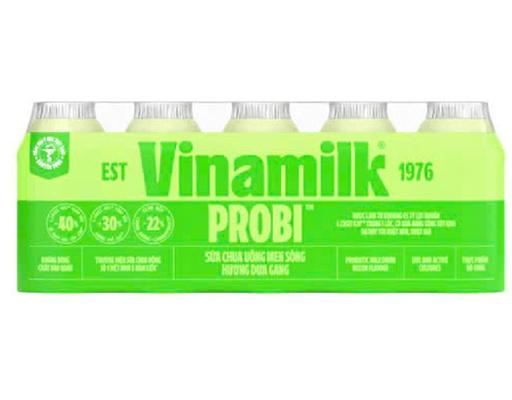 Lốc 5 Hộp Sữa Chua Uống Men Sống Probi Vị Dưa Gang 65ml Vinamilk