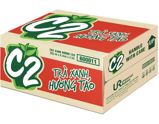 Thùng 24 Chai Trà Xanh Vị Táo 360ml-01226355 C2
