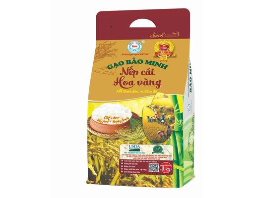 Gạo Nếp Cái Hoa Vàng 1kg Bảo Minh