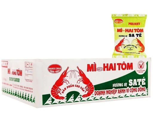 Thùng 30 Gói Mì Miliket Hai Tôm Vị Sate Gói 75G - 01928877 Miliket