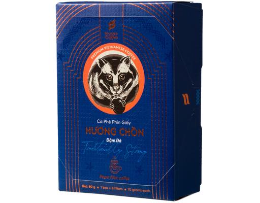 Cà Phê Phin Giấy Hương Chồn Đậm Đà 6 x 10g Honee Coffee
