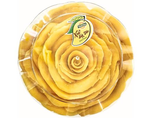 Xoài Sấy Dẻo Xếp Hoa Hộp Nhựa 195g Tuấn Đạt