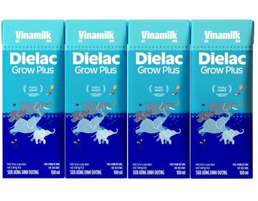 Lốc 4 Hộp Sữa Non Pha Sẵn Dielac Grow Plus 180ml Vinamilk