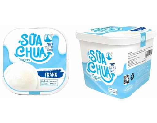 Sữa Chua Đông Lạnh Vị Tự Nhiên 900ml Trân Châu Hạ Long