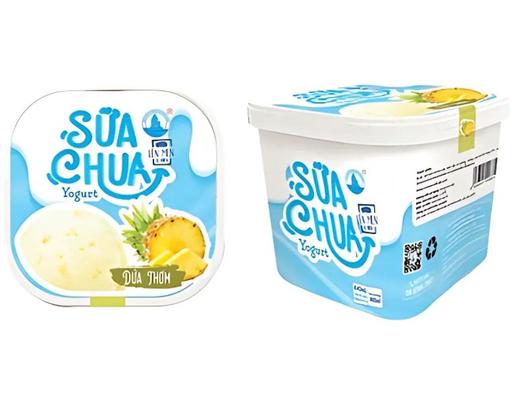 Sữa Chua Đông Lạnh Vị Dứa Thơm 900ml Trân Châu Hạ Long
