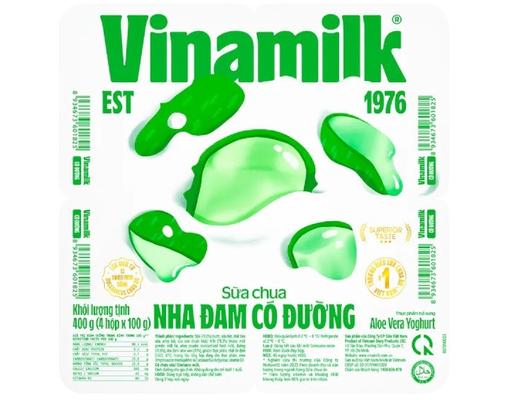 Lốc 4 Hộp Sữa Chua Ăn Nha Đam 100g Vinamilk