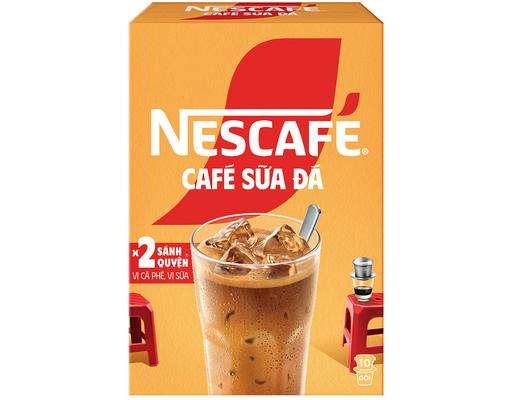 Cà Phê Hòa Tan 3 In 1 Sữa Đá 10 x 24g Nescafé