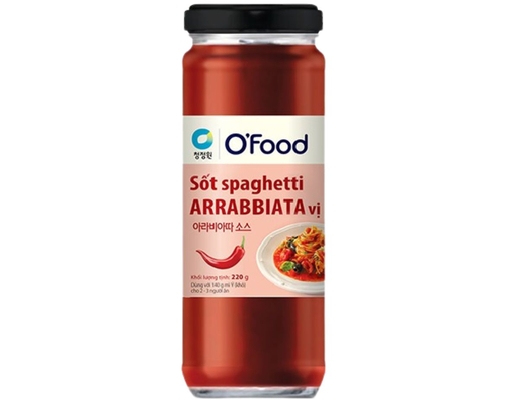 Sốt Spaghetti Arrabbiata Vị Cay 220g O'Food