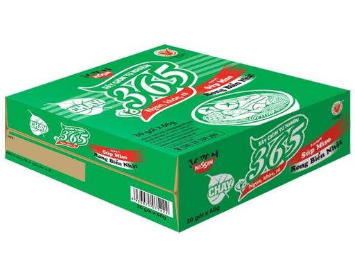 Thùng 30 Mì 365 Súp Miso Rong Biển Chay - 03092057 Nissin