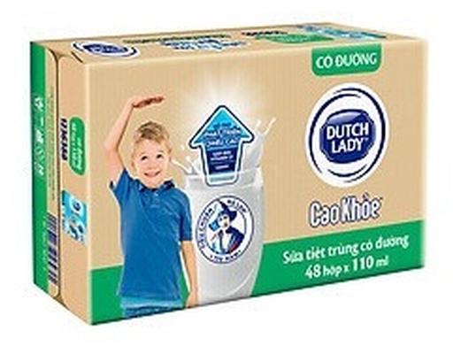 Thùng 48 Hộp Sữa Tươi Tiệt Trùng Dutch Lady Cao Khỏe Có Đường 110ml Dutch Lady