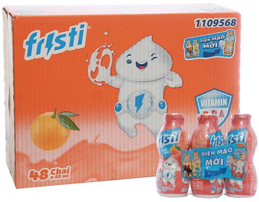 Thùng 48 Hộp Sữa Chua Uống Vị Cam 80ml Fristi
