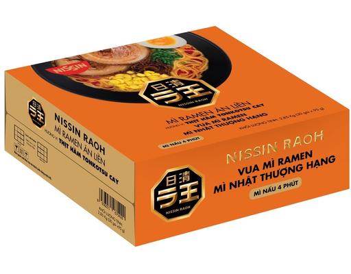 Thùng 30 Mì Ramen Raoh Hương Vị Thịt Hầm Tonkotsu Cay 95g - 08574596 Nissin