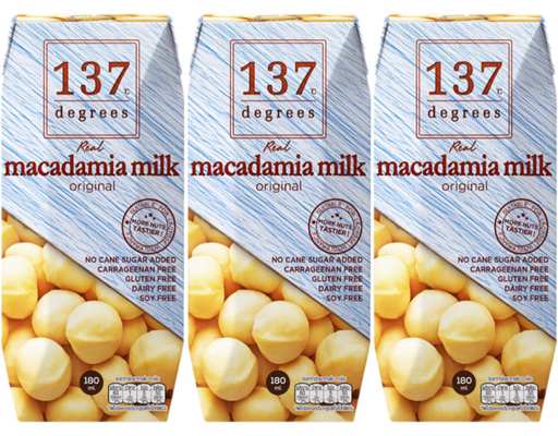 Sữa Hạt Mắc Ca Nguyên Chất - 3 x 180ml 137 Degrees