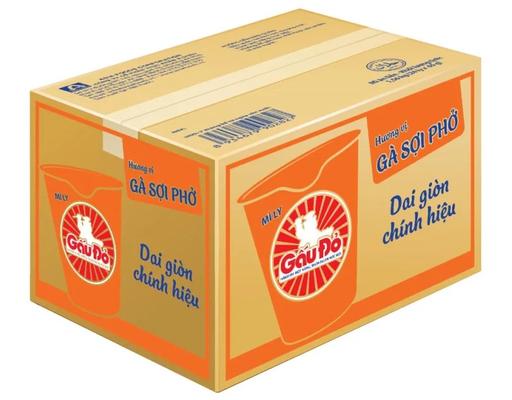 Thùng 24 Ly Mì Gà Sợi Phở Gấu Đỏ 65g - 09859463 Gấu Đỏ