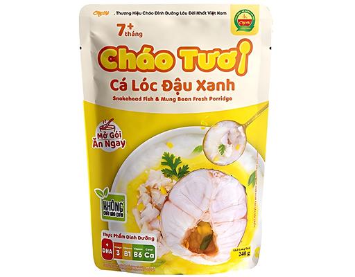 Cháo Tươi Cá Lóc Đậu Xanh 240g Cây Thị