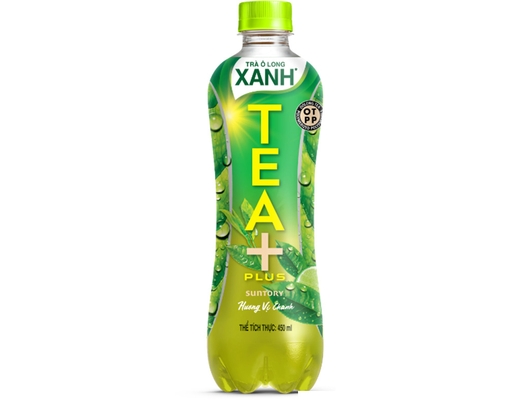 Trà Olong Xanh Chai 450ml Tea Plus