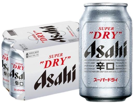 Lốc 6 Lon Bia Asahi Super Dry 330ml Asahi