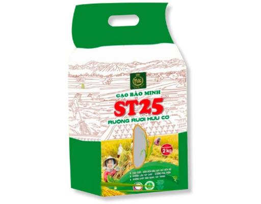 Gạo St25 Ruộng Rươi Hữu Cơ 2kg Bảo Minh