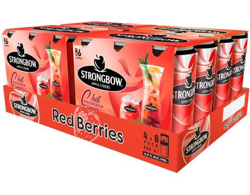 Thùng 24 Lon Appleciders Red Berries 320ml Strongbow