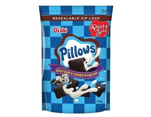 Snack Pillows Nhân Cookie Và Kem Vani 80g Oishi