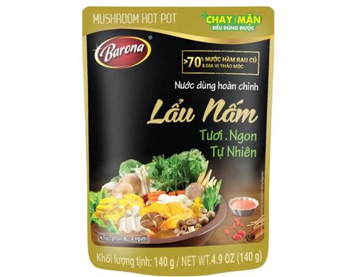 Nước Dùng Hoàn Chỉnh Lẩu Nấm 140g Barona