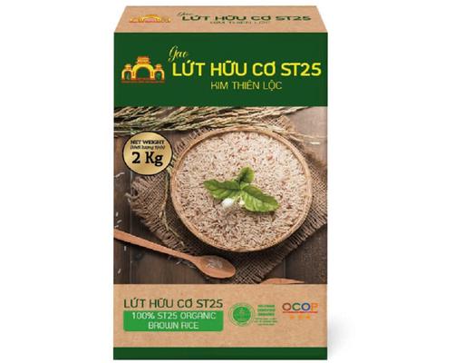 Gạo Lứt Hữu Cơ St25 2000g Kim Thiên Lộc