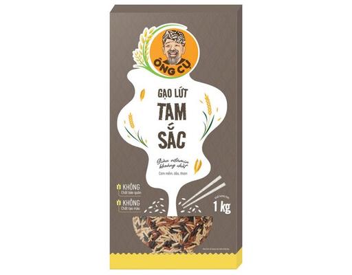 Ông Cụ Gạo Lứt Tam Sắc 1000g