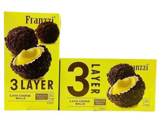 Bánh Xốp Phủ Socola Vị Matcha 100g Franzz