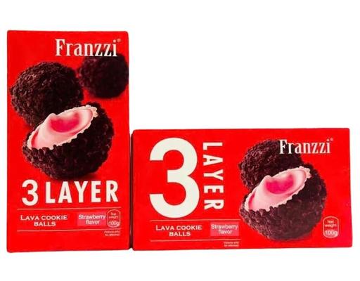Bánh Xốp Phủ Socola Vị Dâu 100g Franzz