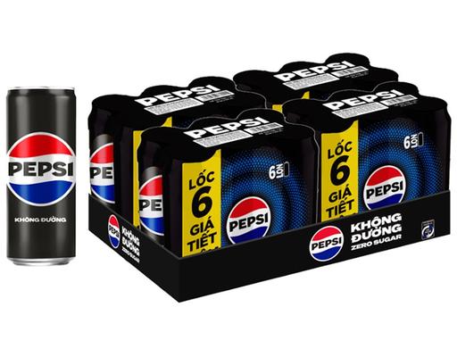 Thùng 24 Lon Nước Giải Khát Zero Calo 320ml-06292300 Pepsi