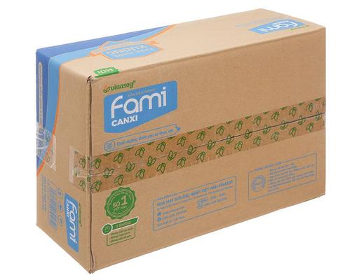 Thùng 40 Bịch Sữa Đậu Nành Fami Canxi 200ml Fami