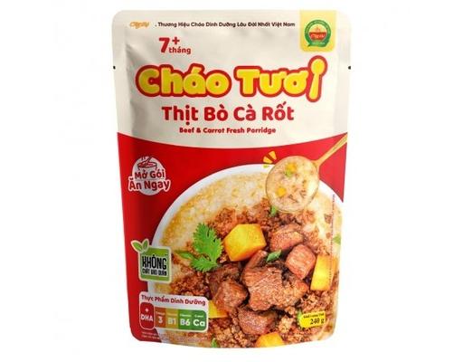 Cháo Tươi Thịt Bò Cà Rốt 240g Cây Thị