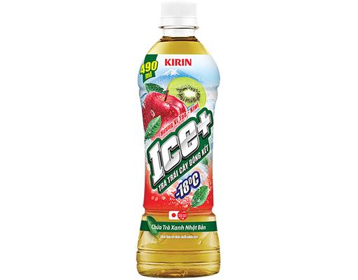 Trà Trái Cây Ice+ Hương Vị Táo Kiwi 490ml Kirin