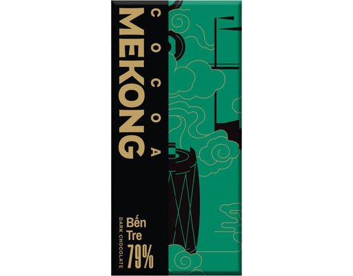 Socola Đen Bến Tre 79% Thanh 80g Mekong Cocoa