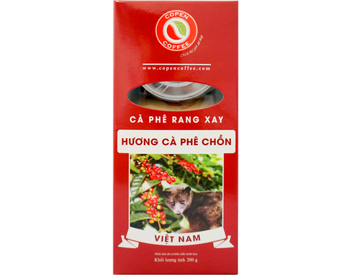 Cà Phê Rang Xay Chồn Hộp 200g Copen