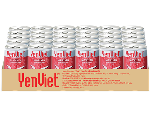 Thùng 30 Nước Yến Tự Nhiên 190ml Yến Việt