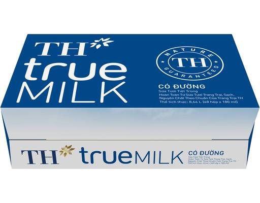 Thùng 48 Hộp Sữa Tươi Tiệt Trùng Th True Milk Có Đường 180ml TH True Milk