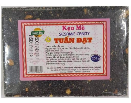 Kẹo Bẹ Mè Đen 200g Tuấn Đạt