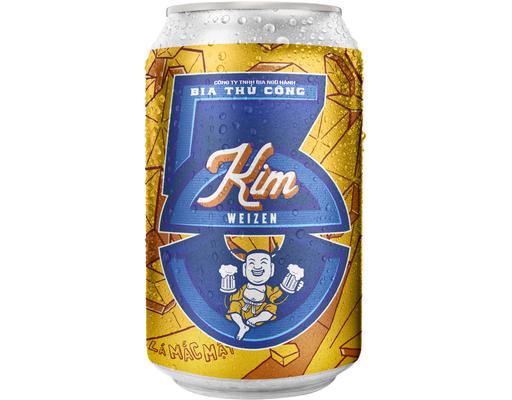 Bia Ngũ Hành Kim German Weizen Lon 330ml Bia Ngũ Hành
