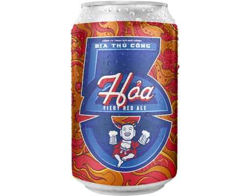 Bia Ngũ Hành Hỏa Belgian Fiery Red Ale Lon 330ml Bia Ngũ Hành