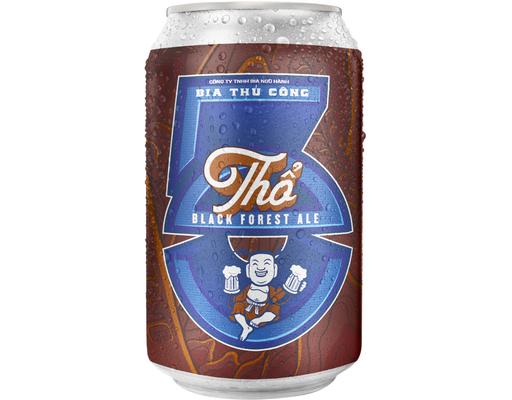 Bia Ngũ Hành Thổ Black Forest Ale Lon 330ml Bia Ngũ Hành