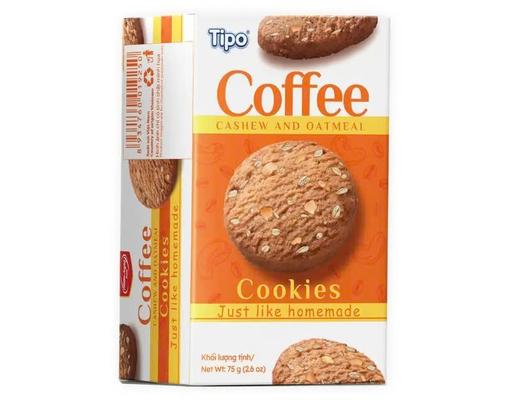 Bánh Cookies Cà Phê Hạt Điều & Yến Mạch 75g Tipo