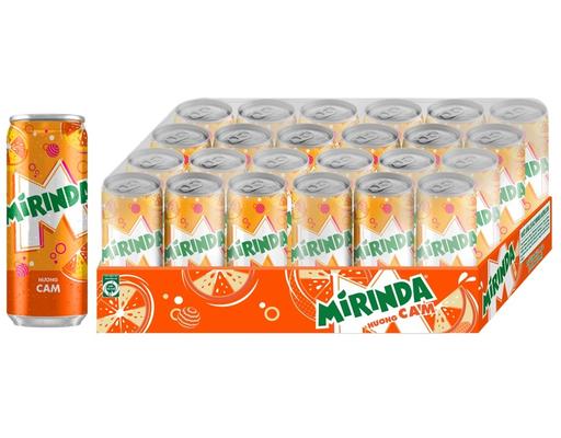 Thùng 24 Lon Nước Ngọt Hương Cam 320/330ml Mirinda