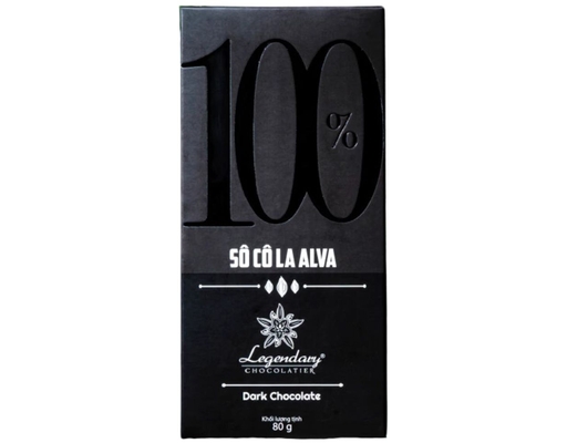 Sôcôla Không Đường Alva 100% Cacao 80g Legendary