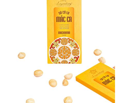 Thanh Sôcôla Mắc Ca 80g Legendary